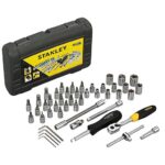 STANLEY DRIVE METRIC 1/2 INCH SOCKET SET 46 PCS
