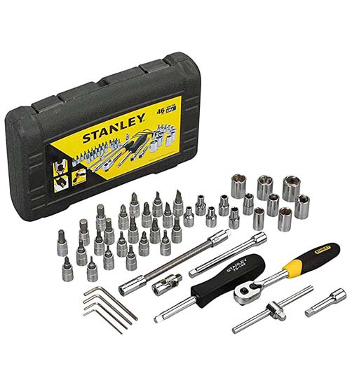 file_3495_763_9769 STANLEY DRIVE METRIC 1/2 INCH SOCKET SET 46 PCS - Image 1