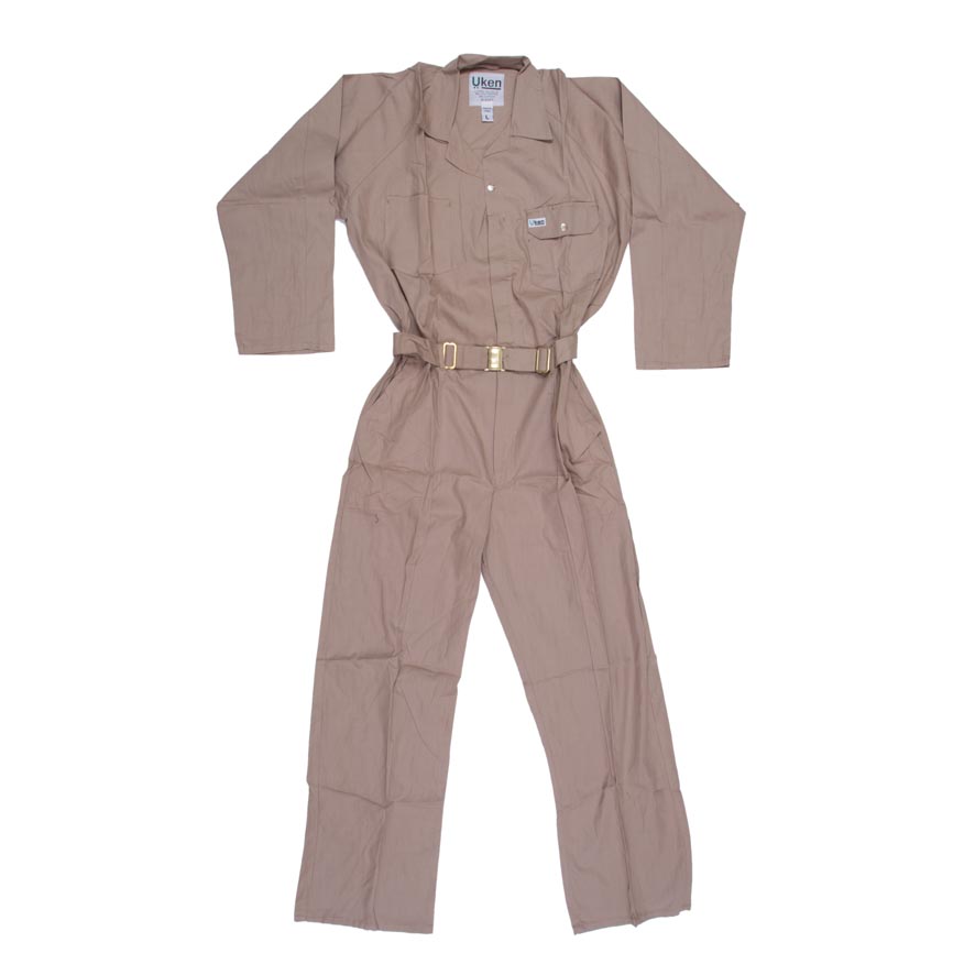 file_3528_7236_3166 COVERALL 100% COTTON BEIGE SMALL - Image 1