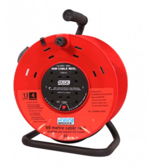 file_4768_9768_984 KEDBROOKE EXTENSION REEL 50 MTR W/STAND (CABLE REEL OPEN DRUM) - Image 1