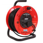 KEDBROOKE EXTENSION REEL 25 MTR W/STAND (CABLE REEL OPEN DRUM)
