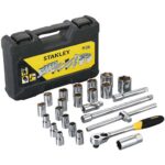 STANLEY DRIVE METRIC 1/2 INCH SOCKET SET 24 PCS