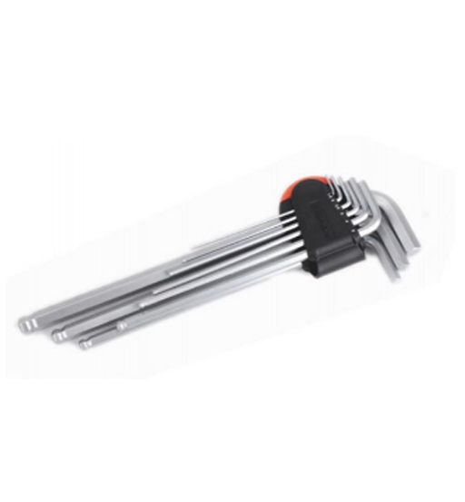 FIXMAN ALLEN KEY SET 1/16 TO 1/2 (10PCS) BALL HEAD LONG