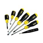 STANLEY CUSHION GRIP FLARED MAGNETIC TIP SCREW DRIVER AND TESTER SET