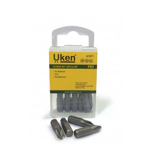 file_3518_791_352 UKEN SCREW BIT 10PCS/SET PH2X50MM - Image 1