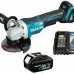Makita Angle Grinder, DGA455RTJ, 8500 RPM No Load, 18VDC, 4-1/2 Inch Disc