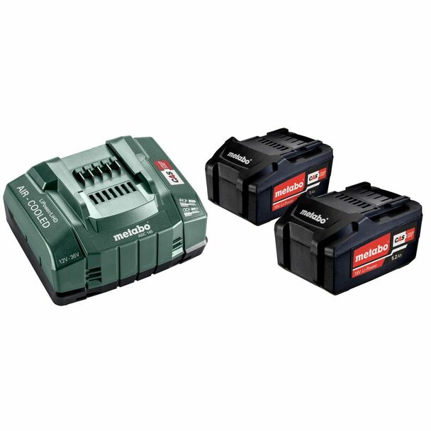 metabo_685051000_01__28468.1641911710 Metabo Cordless Tool Battery Set, 685051000, 18V, 2 x 5.2Ah Battery - Image 1