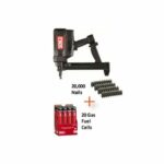Senco Gas Concrete Nailer With 20000 Pcs Nail and 20 Pcs Gas Fuel Cell, 6V, 15-40MM, Black